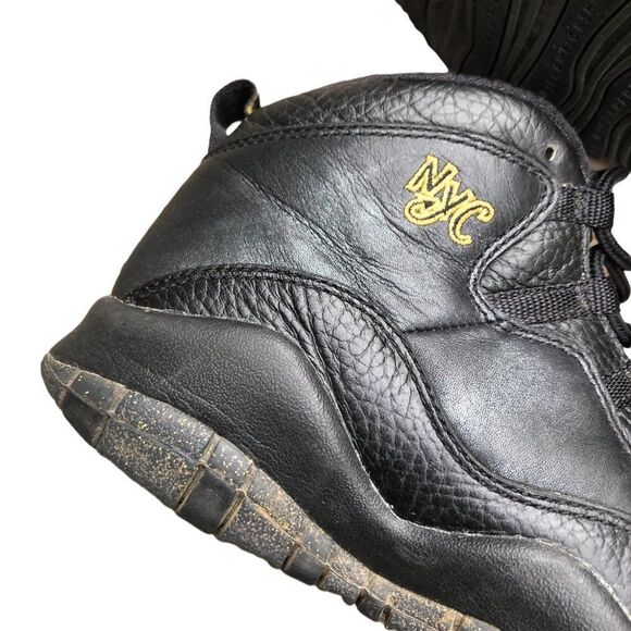 RARE 2015 Air Jordan 10 Retro New York City Size 7 Black - Picture 10 of 16